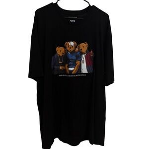 Streetwear Official 3XL Paid in Full Bears Graphic Tee Black NWOT